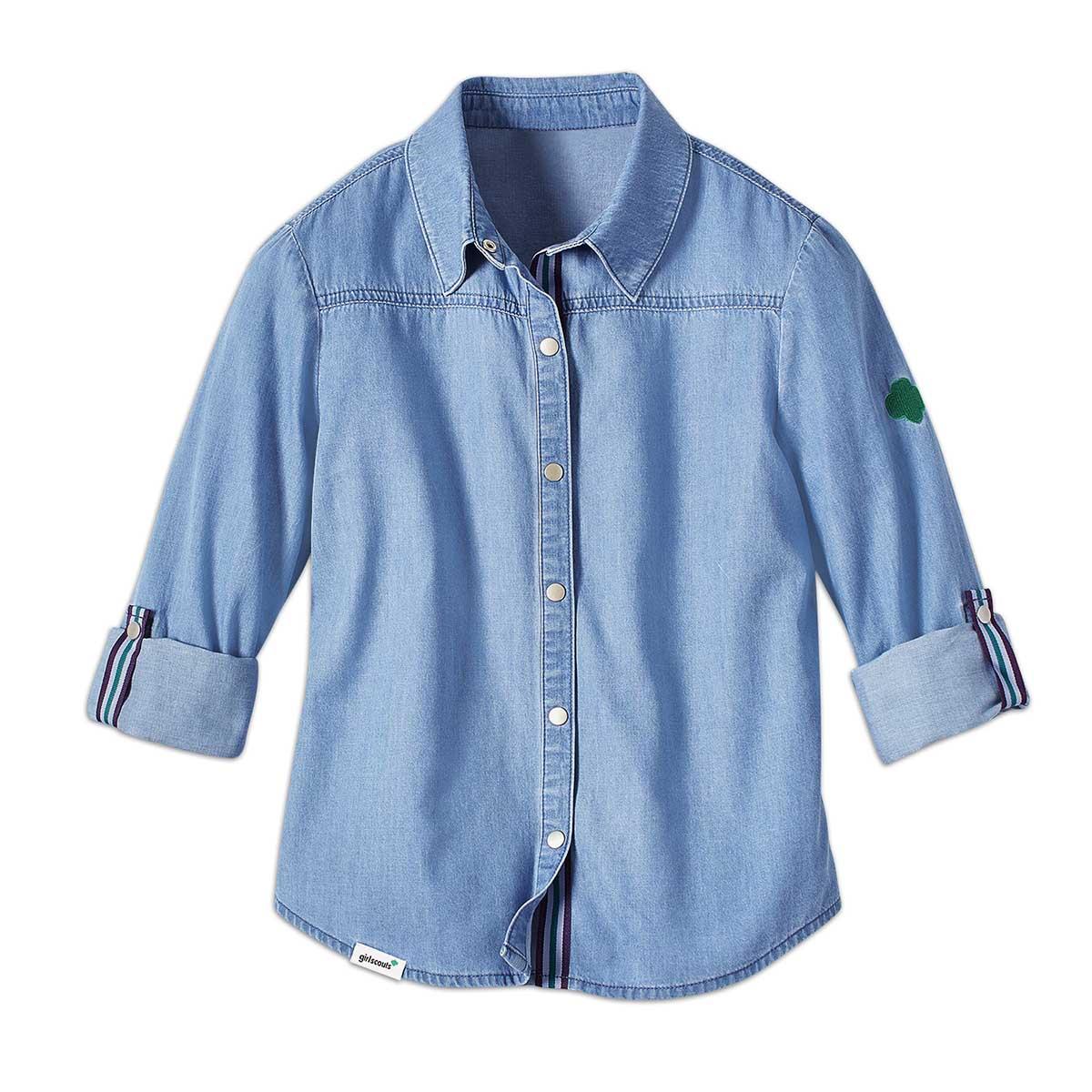 Junior Chambray Shirt Girl Scout Shop