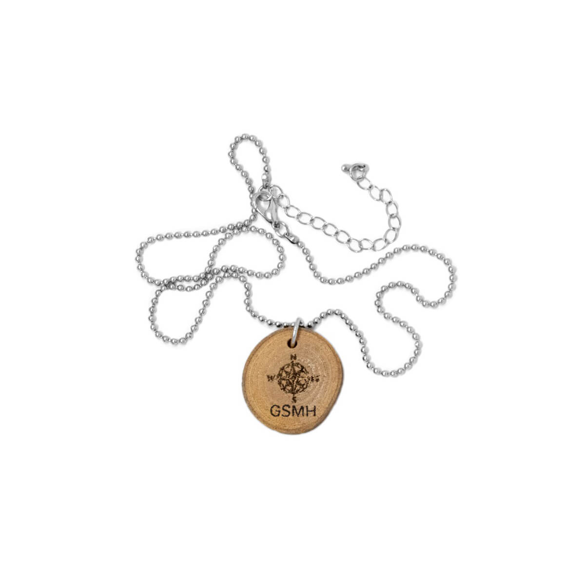 Wood sales slice necklace