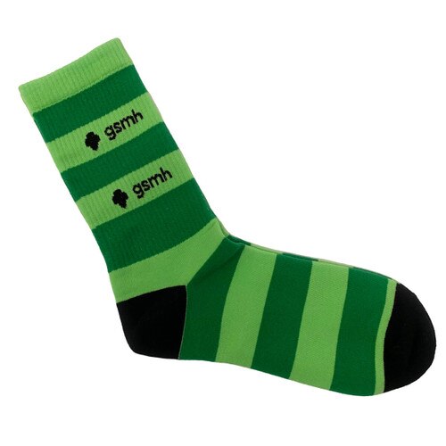 Green Striped Socks