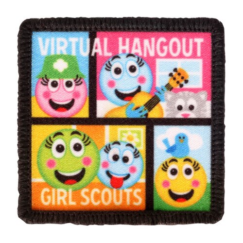 virtual hangout sew-on fun patch