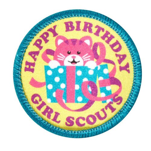 Happy Birthday Kitty Sew-On Patch