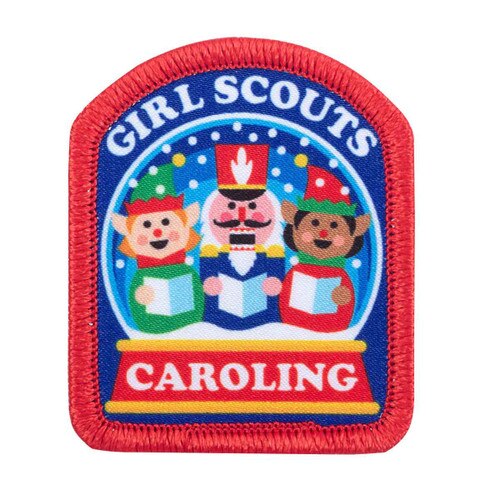 caroling snow globe patch