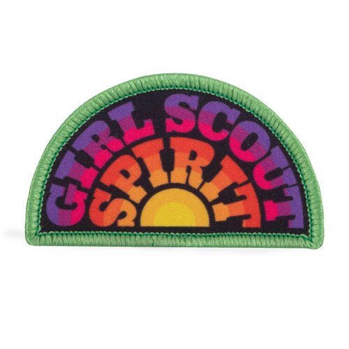 Girl Scout Spirit Sunset Patch