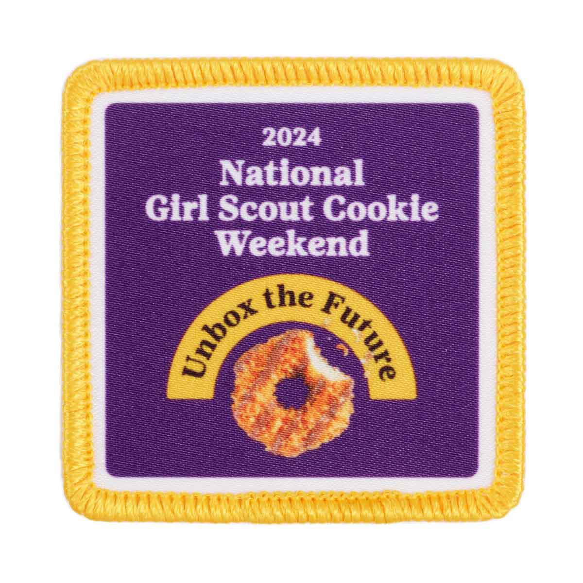 2024 National Girl Scout Cookie Weekend SewOn Patch Girl Scout Shop