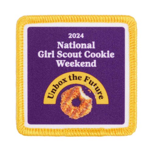 2024 National Girl Scout Cookie Weekend SewOn Patch Girl Scout Shop