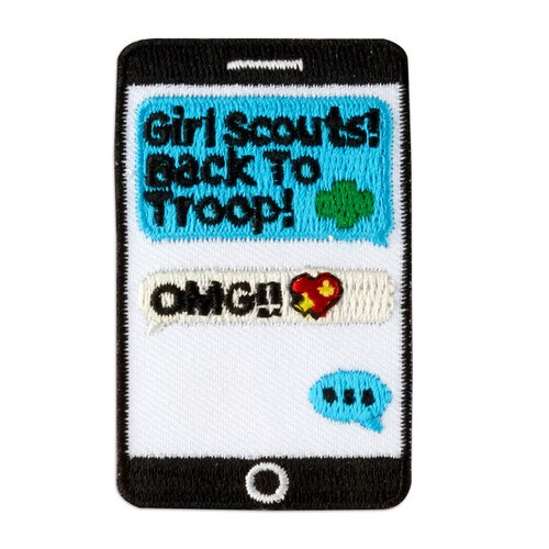 Back To Troop Text Iron-On Patch