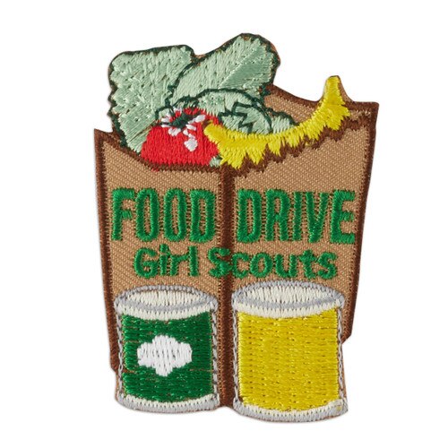 Food Drive Paper Bag Iron-On Patch