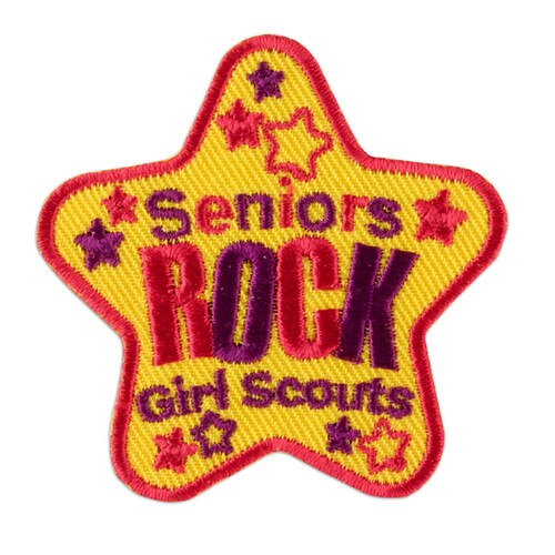Seniors Rock Star Iron-On Patch