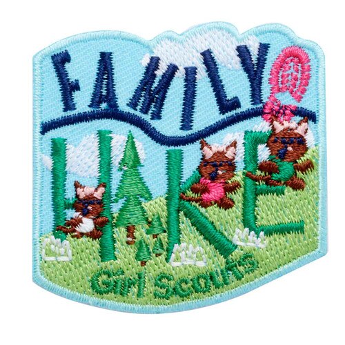 Family Hike Iron-On Patch