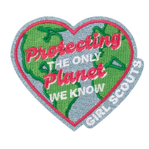 protecting the planet iron on patch