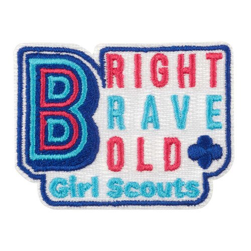 Bright Brave Bold Iron-On Patch