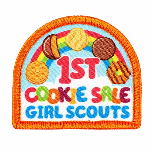 1st Cookie Sale Rainbow Sew-On Patch