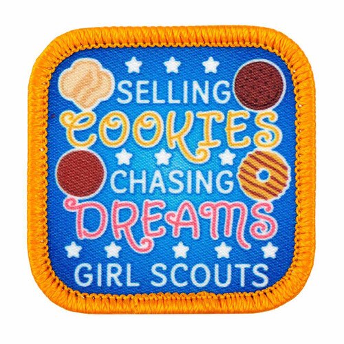 Selling Cookies Chasing Dreams Sew-On Patch