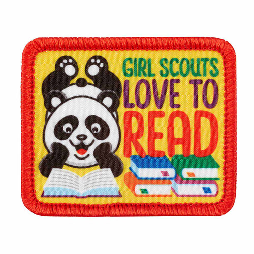 Girl Scouts Love to Read Sew-On Patch