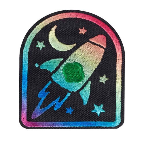 To the Moon Iron-On Patch