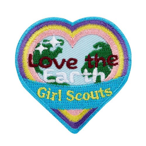 Love The Earth Heart Iron-On Patch