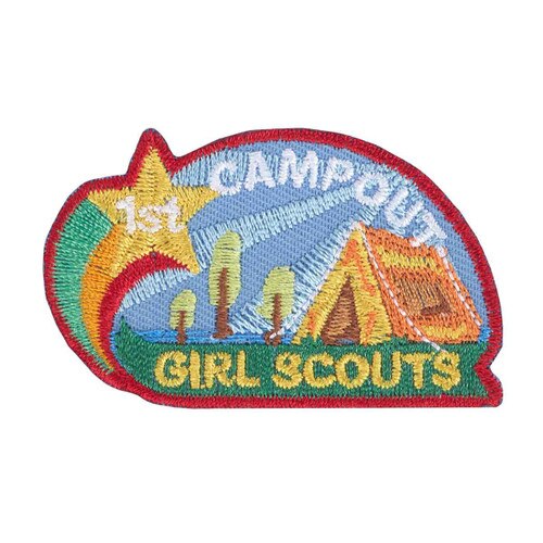 First Camp Out Iron-On Patch