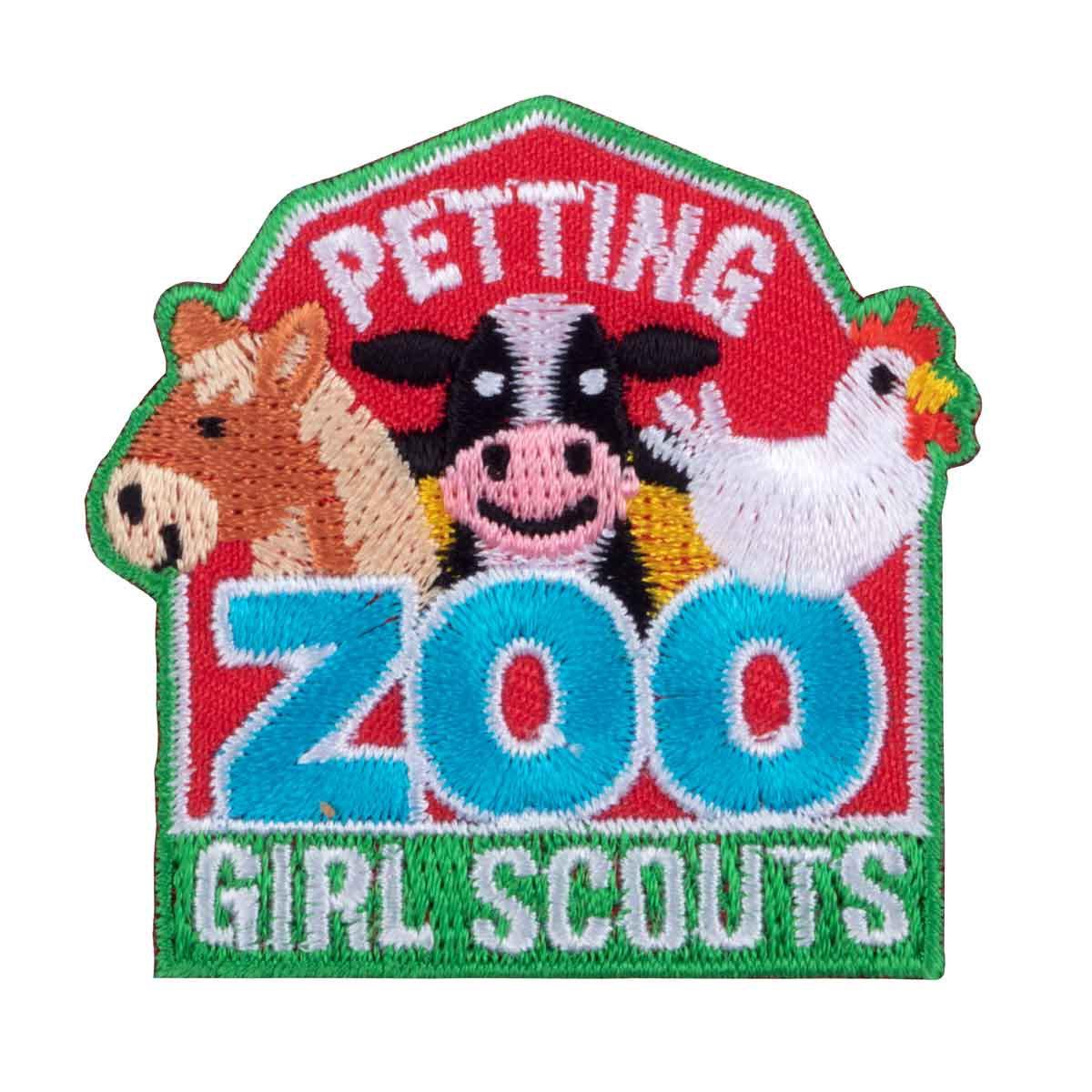 Petting Zoo IronOn Patch Girl Scout Shop