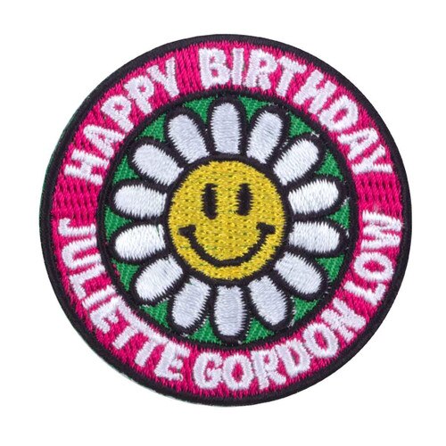 Birthday JGL Smiley Daisy patch