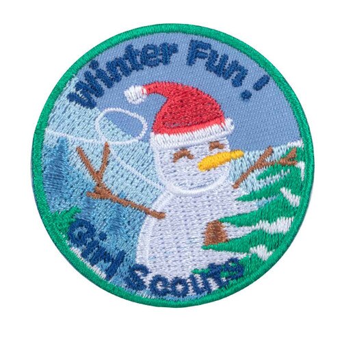 Winter Fun Snowman Iron-On Patch