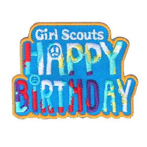 Happy Birthday Tie Dye Patch