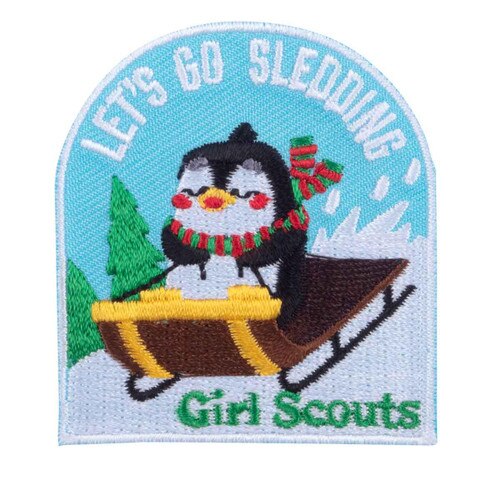 Let’s Go Sledding Iron-On Patch