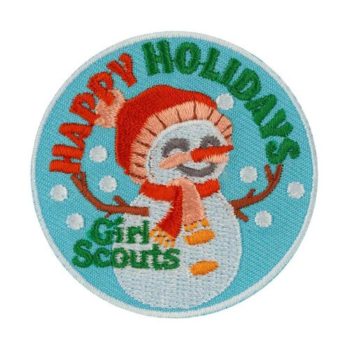 Happy Holidays Snowman patch