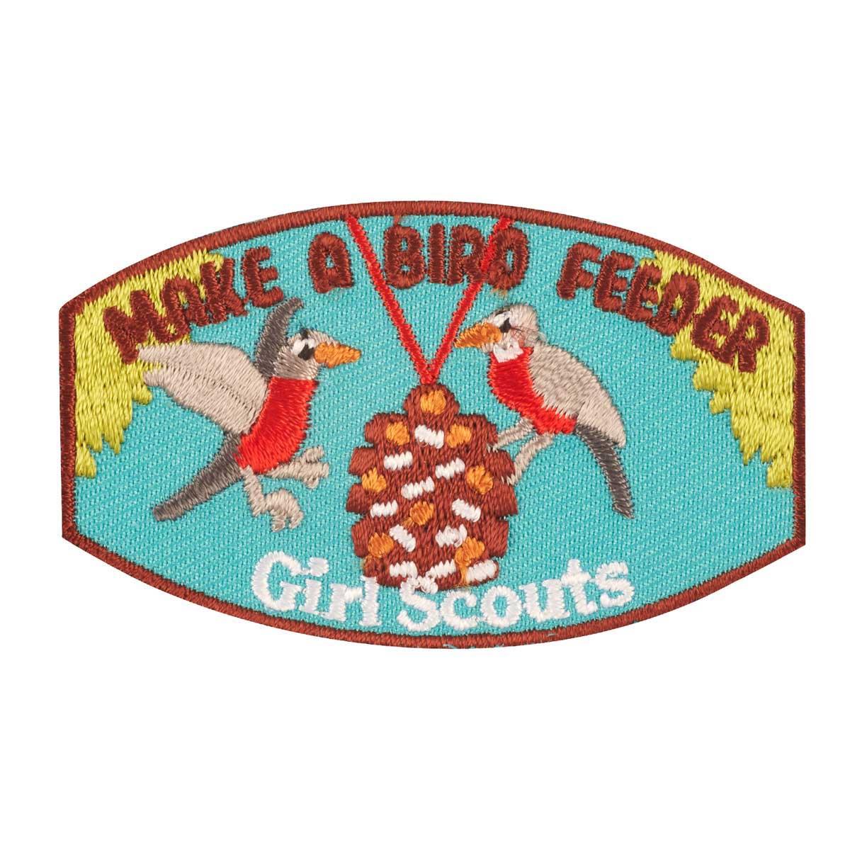 Make a Bird Feeder IronOn Patch Girl Scout Shop