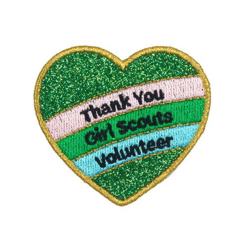 Girl Scouts x Supermix Studio Thank You Volunteer Heart Iron-On