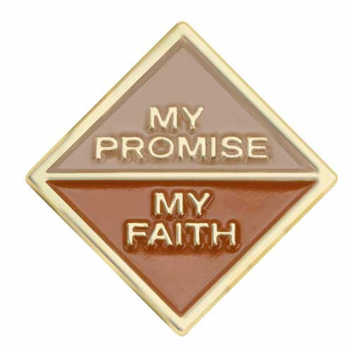 Brownie My Promise, My Faith Pin