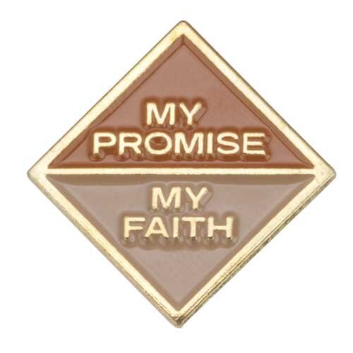 Brownie My Promise, My Faith Pin