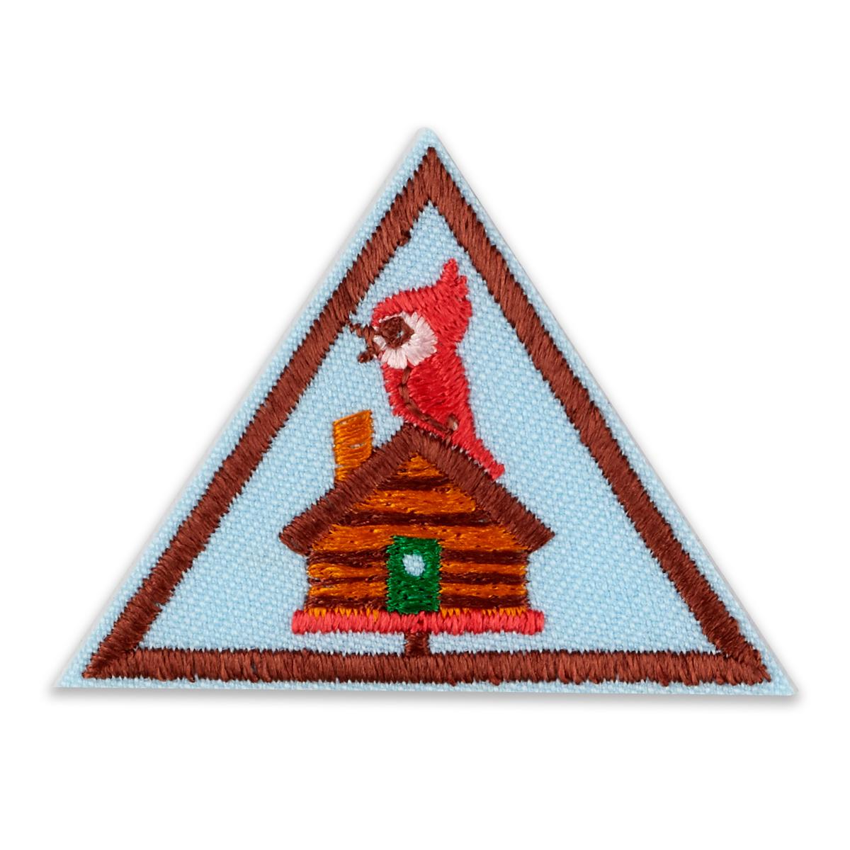 ~#7 Seven~Brownie Brown Girl Scouts Troop Number Numeral Badge Patch~NEW 