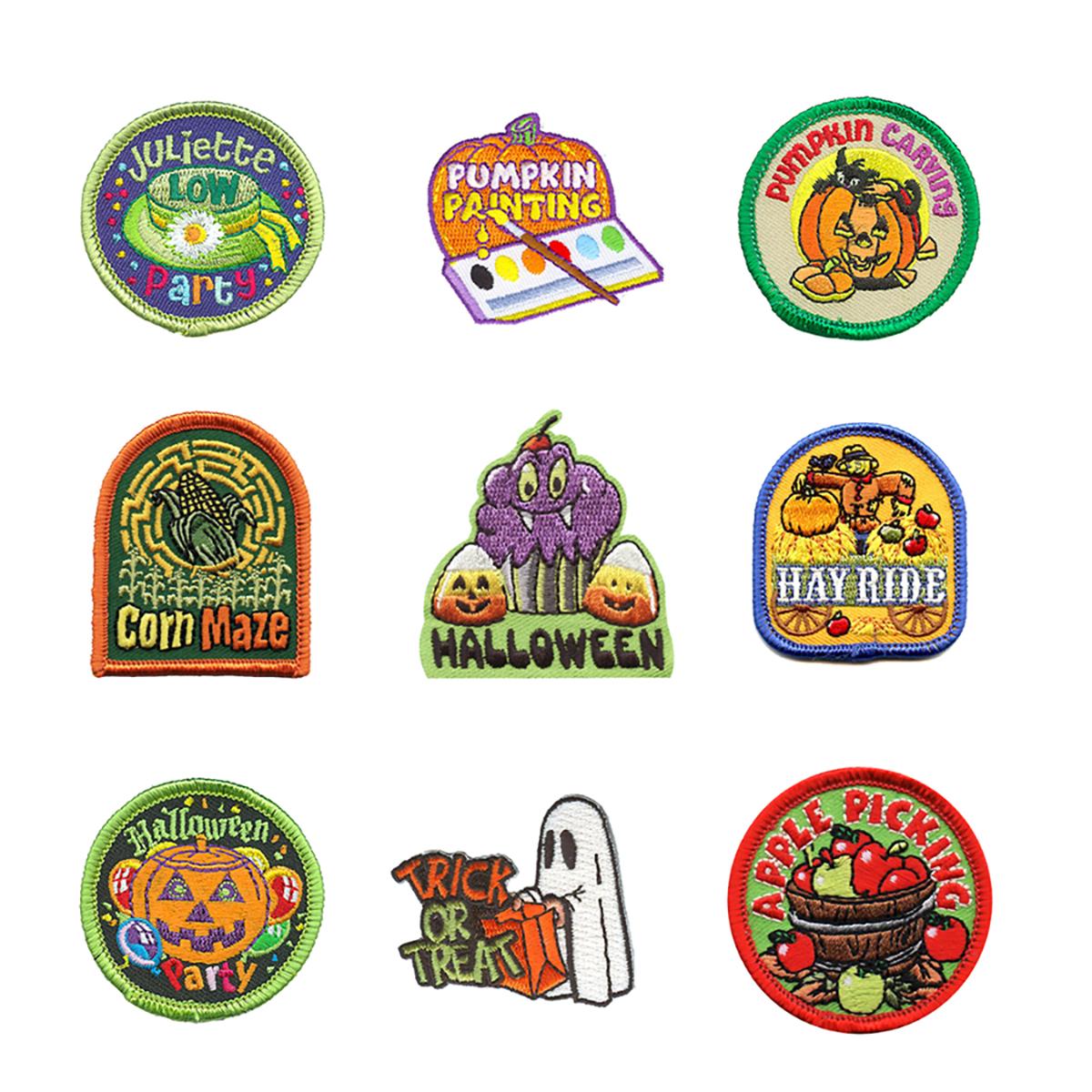 Cub Boy Girl Scouts Fun Patch Badge ~ Halloween Pumpkins 