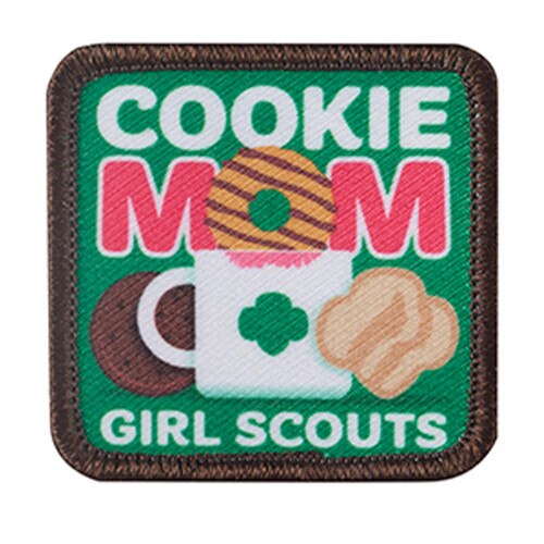Cookie Mom Mug Girl Scouts Sew-on P