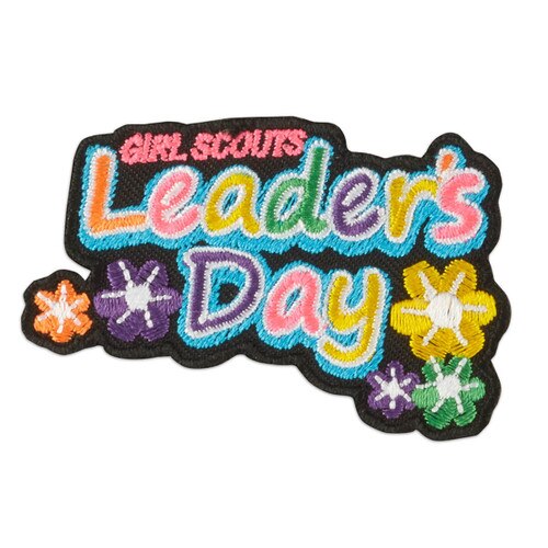 Grl Scouts Leader's Day Flower Iron