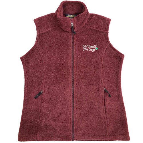 GSSD Fleece Vest Burgundy