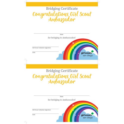 GSSD Bridging Certificate Ambassado