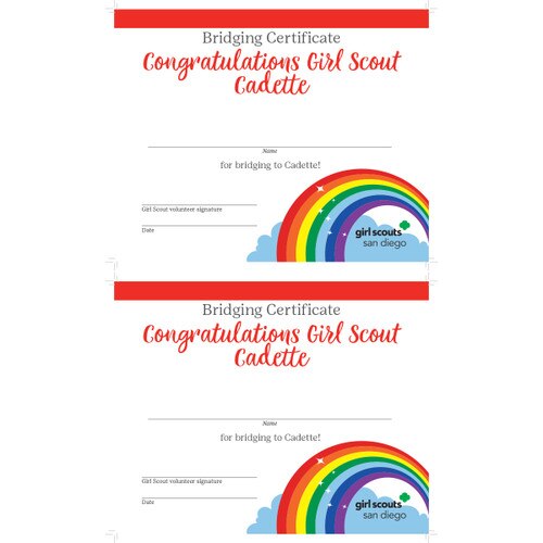 GSSD Bridging Certificates Cadette