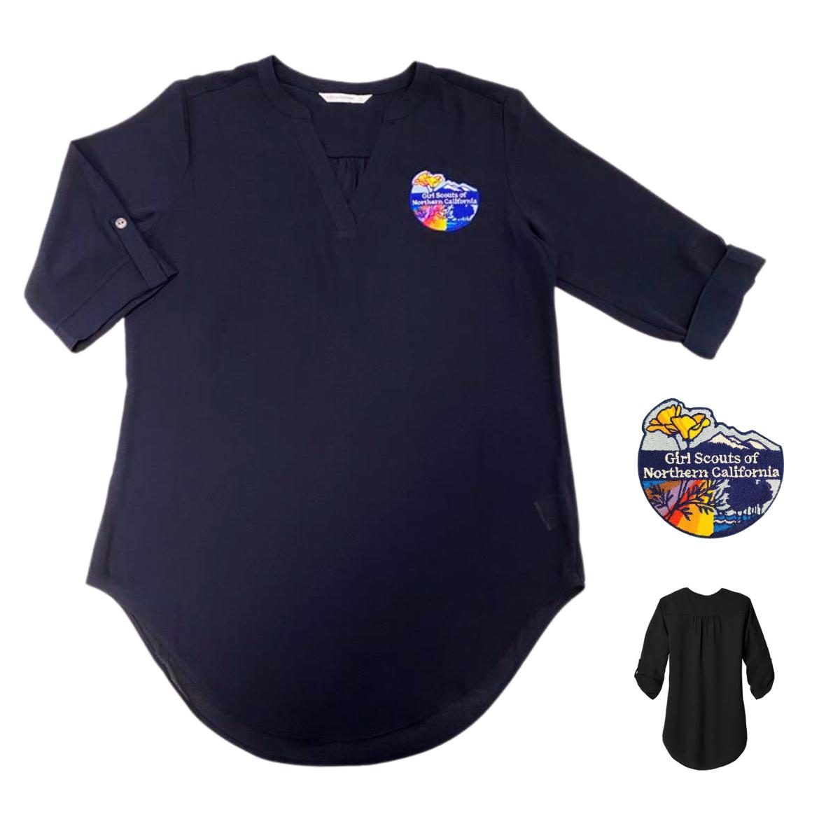 GSNorCal Patch Black Tunic Girl Scout Shop