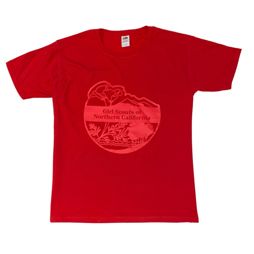 GSNorCal Patch Tee Youth Size - Red