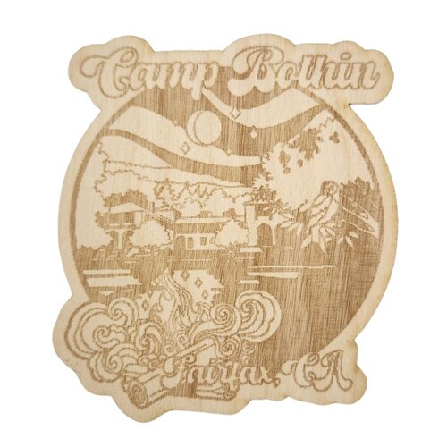 GSNorCal Camp Bothin Wooden Sticker