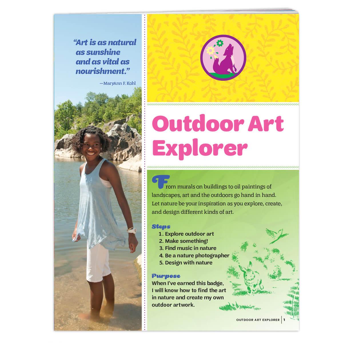 Junior Outdoor Art Explorer Badge