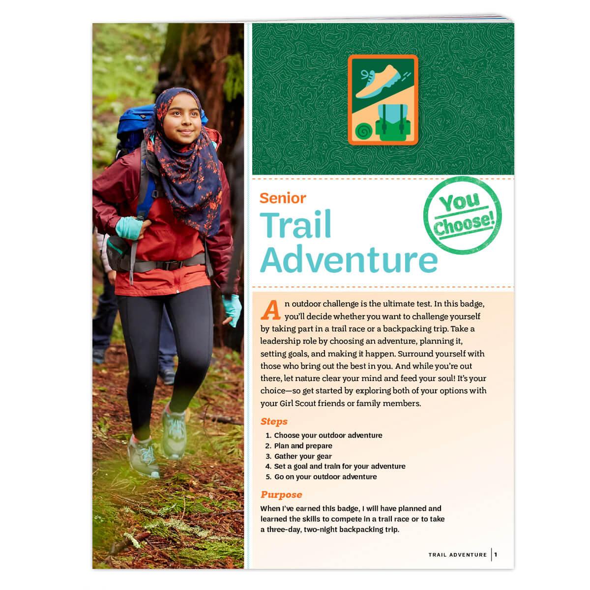 senior outdoor journey badges