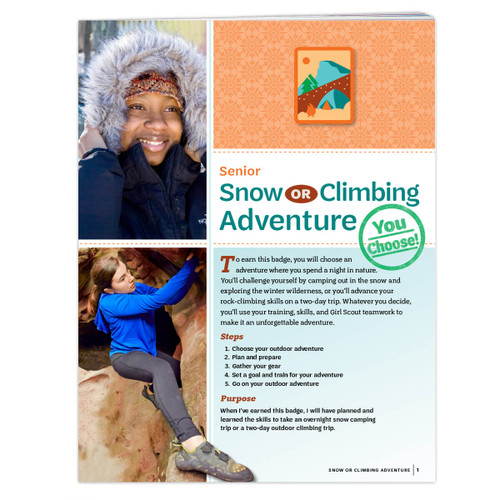 Senior Snow Or Climbing Adventure