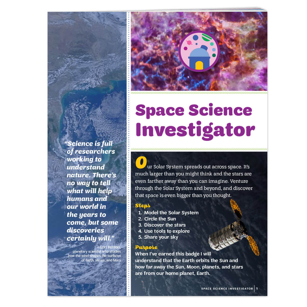 Space Science Investigator Badge Requirements