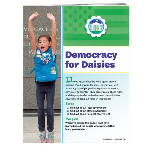 Democracy for Daisies Badge