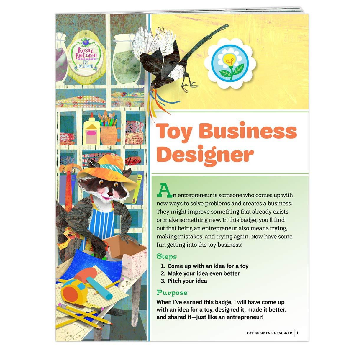 Toy Business Designer Badge Requirements
