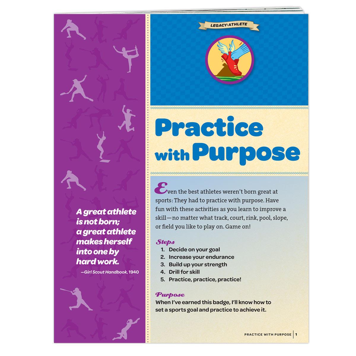 Practice With Purpose Badge Requirements Pamphlet