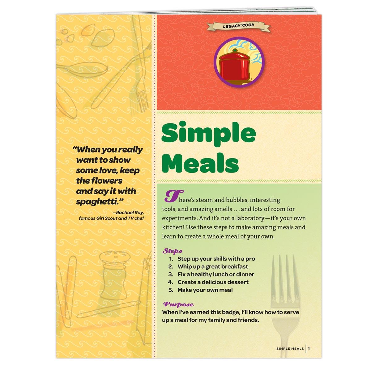 Simple Meals Badge Requirements