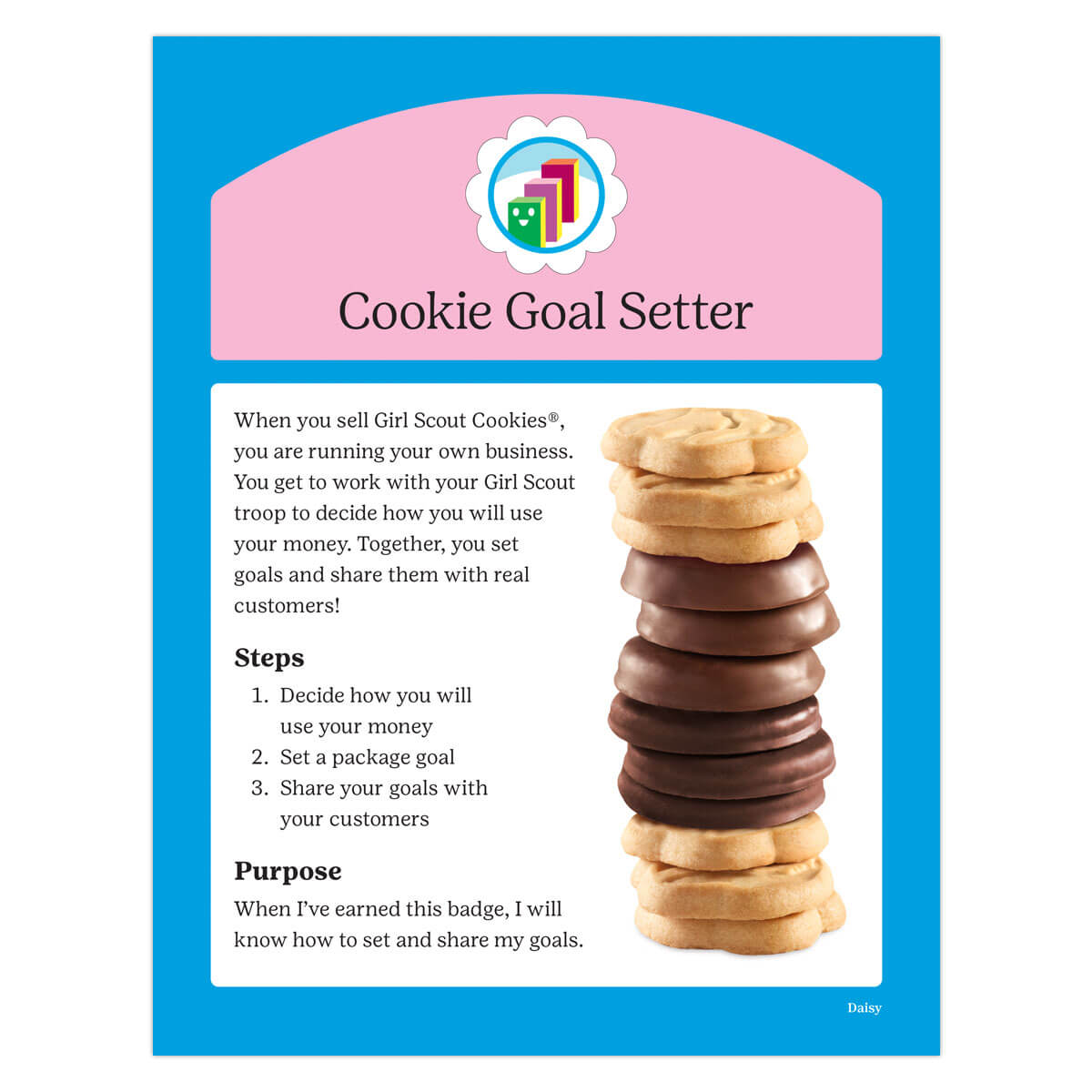 Daisy Cookie Goal Setter Digital Badge Requirements